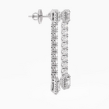 The Emerald Drop Line Earrings