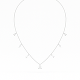 The Mixed Shape Diamond Drop Necklace