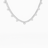 Diamond Drop Tennis Necklace