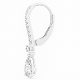The Pear Drop Diamond Huggies
