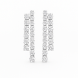 The Twin Line Drop Earrings