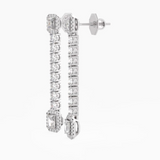The Emerald Drop Line Earrings