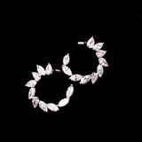 The Marquise Wreath Hoops