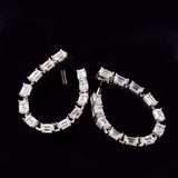 Baguette Drop Hoops