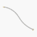 The Mixed Halo Tennis Bracelet