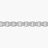 The Oval Bezel Tennis Bracelet