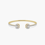 The Emerald Halo Open Cuff
