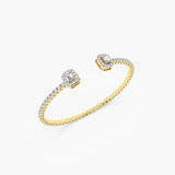The Emerald Halo Open Cuff