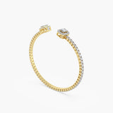 The Emerald Halo Open Cuff