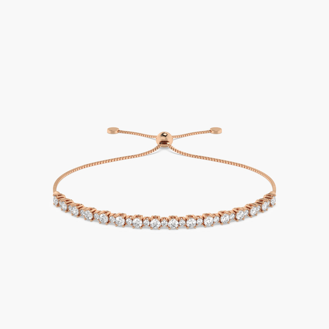 The Cascade Diamond Adjustable Bracelet