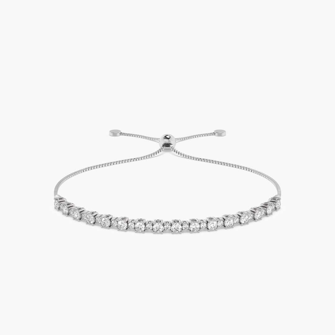 The Cascade Diamond Adjustable Bracelet