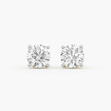 Classic Round Solitaire Studs