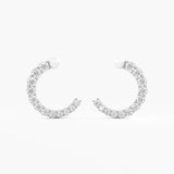 Luna Pearl Graduated Hoops