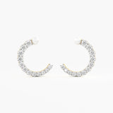 Luna Pearl Graduated Hoops