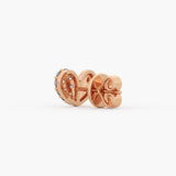 Two-Tone Dome Stud Earrings