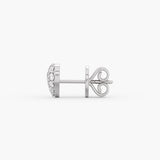 Two-Tone Dome Stud Earrings