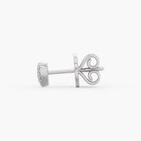 The Pavé Heart Studs