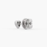The Pavé Heart Studs