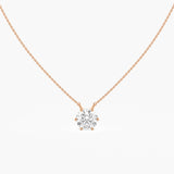 The Classic Round Diamond pendant