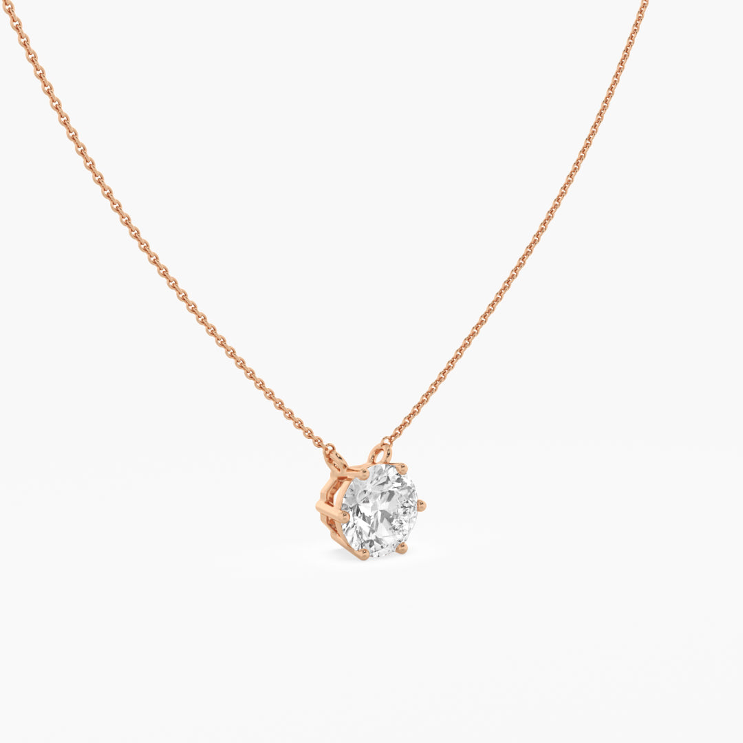 The Classic Round Diamond pendant