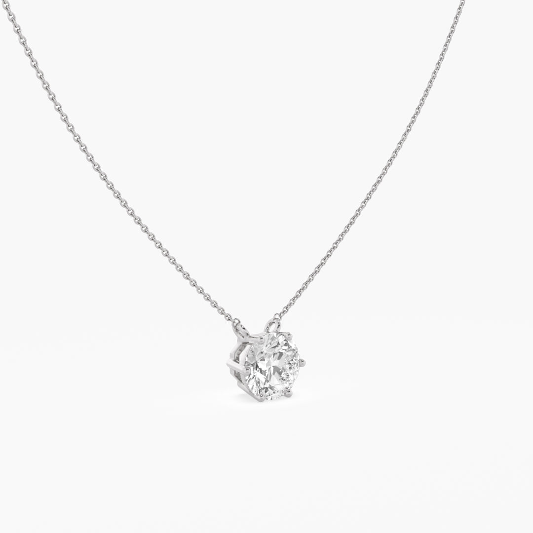 The Classic Round Diamond pendant