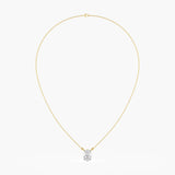 The Classic Oval Diamond Solitaire Pendant