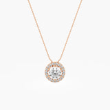 Classic Diamond Halo Pendant