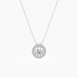 Classic Diamond Halo Pendant