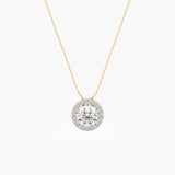 Classic Diamond Halo Pendant