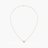 Bezel Solitaire Diamond Necklace