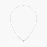 Bezel Solitaire Diamond Necklace