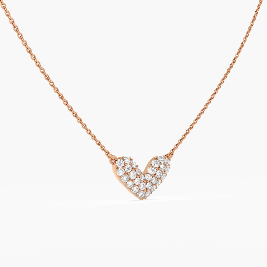Full Pavé Heart Pendant