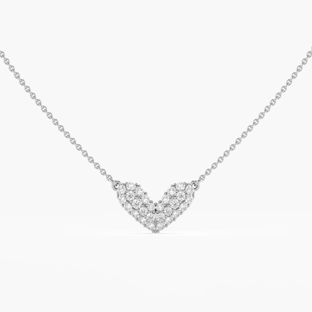 Full Pavé Heart Pendant