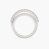 Golden Curve Diamond Band