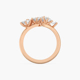 Cluster Bypass Diamond Ring