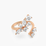 Cluster Bypass Diamond Ring