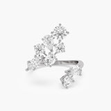 Cluster Bypass Diamond Ring