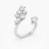 Cluster Bypass Diamond Ring