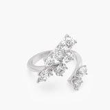 Cluster Bypass Diamond Ring