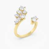 Cluster Bypass Diamond Ring