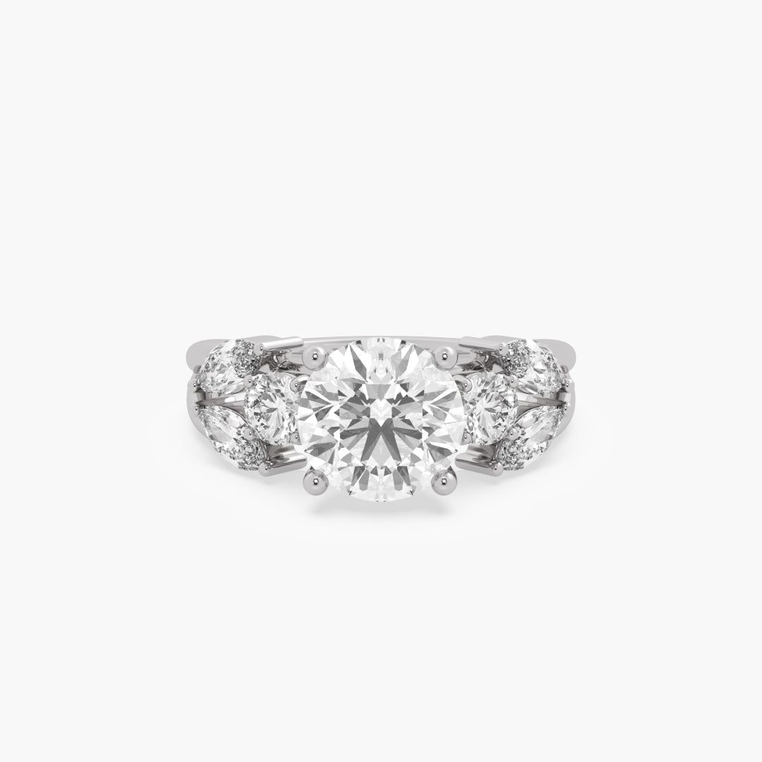 The Rosé Marquise & Round Ring