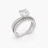 Triple Pavé Split Ring