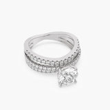Triple Pavé Split Ring