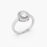 The Oval Halo Solitaire