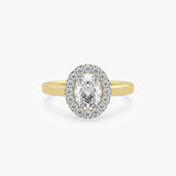 The Oval Halo Solitaire