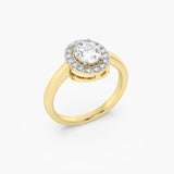 The Oval Halo Solitaire