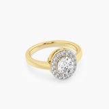 The Oval Halo Solitaire