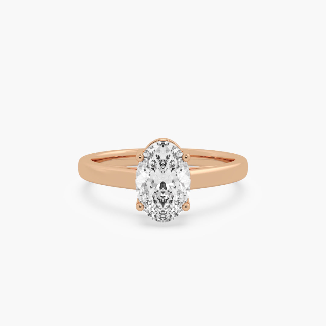 Sleek Oval Ring