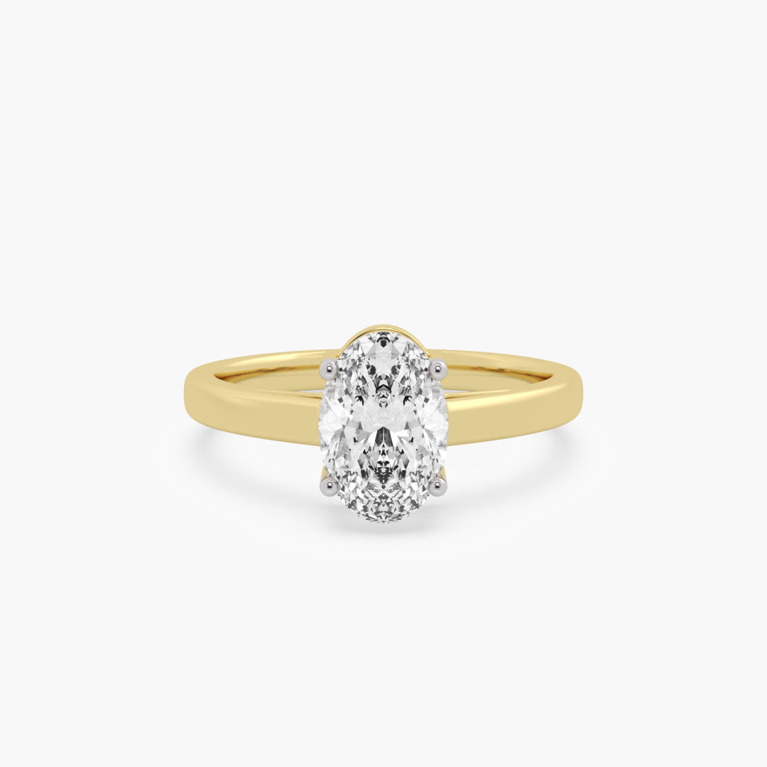 Sleek Oval Ring