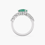 Heartline Emeraldette Ring